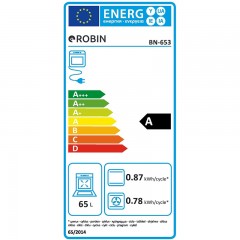 Robin BN-653 Κουζίνα 65lt με Κεραμικές Εστίες Π60εκ. Inox